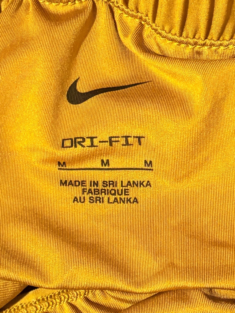 Nike Mustard High-Waist One Dri-FIT Ultra High-Waisted 3" Brief Running Shorts M - Picture 3 of 5